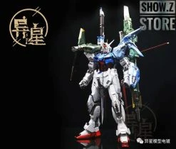 [SZ Custom] Bandai Custom PG GAT-X105 Perfect Strike Gundam W/ Custom Electroplated Chrome Painting -model store 02699039ff