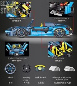 Lepin/Lin07 16029 McLaren 570S Bugatti 42083 B-Model 16 Lepin/Lin07 16029 McLaren 570S Bugatti 42083 B-Model -model store 042a712549