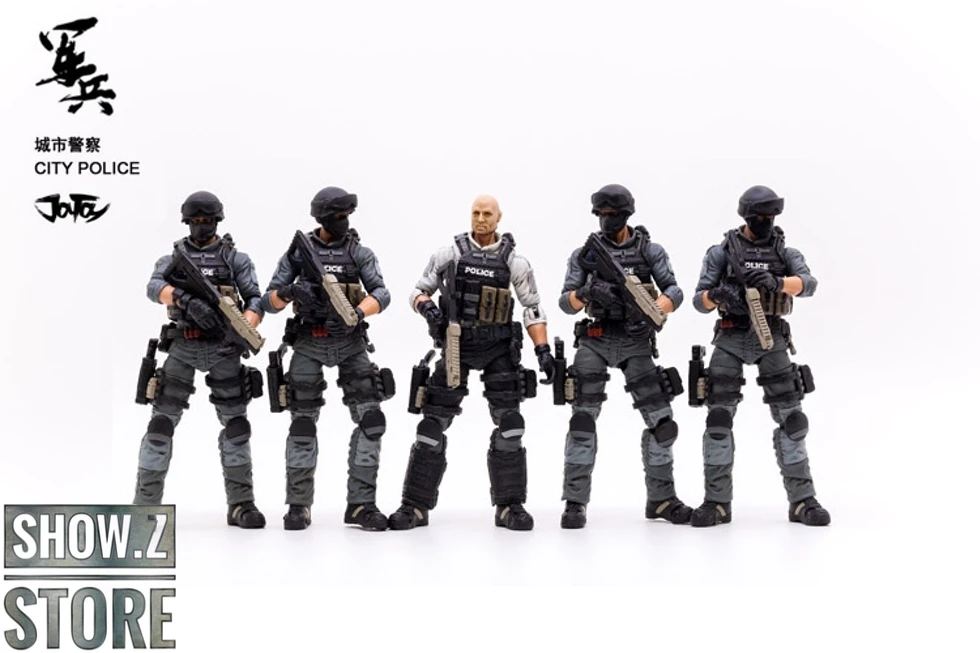 JoyToy Source 1/18 City Police Riot Team Set Of 5 5 JoyToy Source 1/18 City Police Riot Team Set Of 5 - Image 3