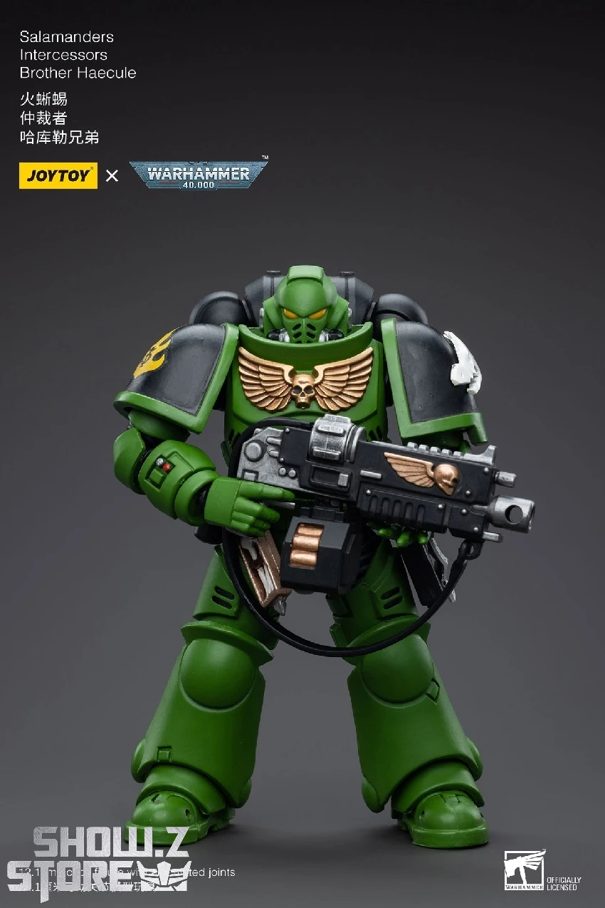 JoyToy Source 1/18 Warhammer 40K Salamanders Intercessors Brother Haecule 4 JoyToy Source 1/18 Warhammer 40K Salamanders Intercessors Brother Haecule - Image 2