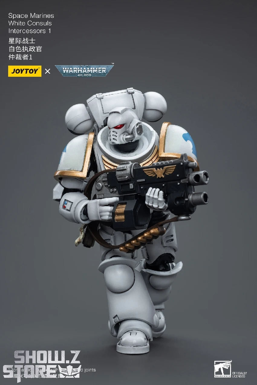 JoyToy Source 1/18 Warhammer 40K Space Marines White Consuls Intercessors 1 7 JoyToy Source 1/18 Warhammer 40K Space Marines White Consuls Intercessors 1 - Image 5