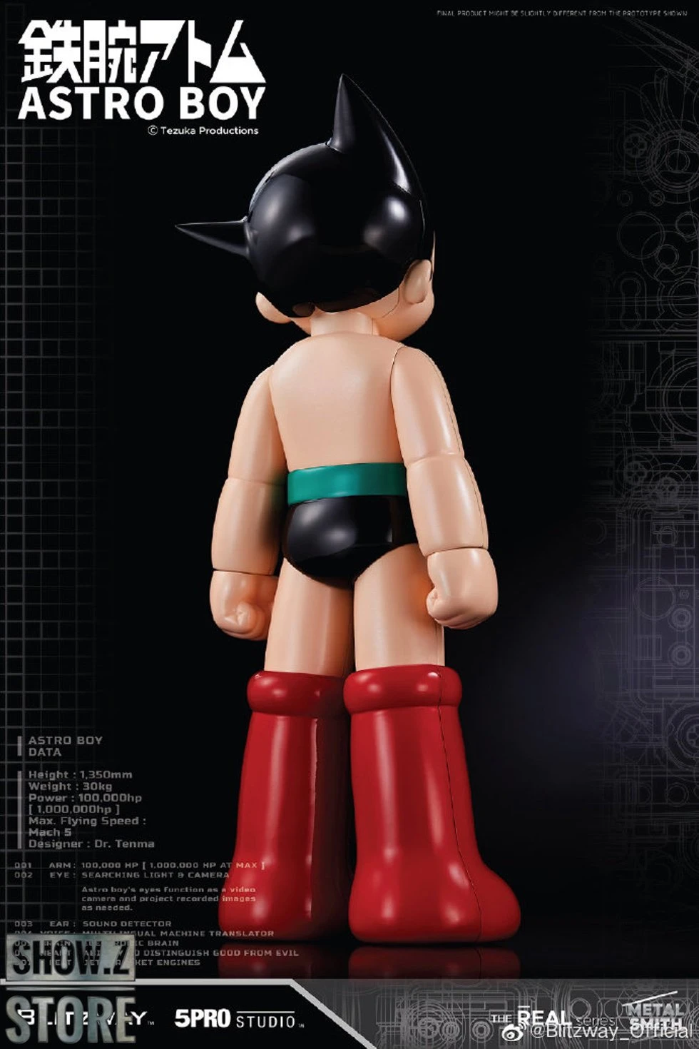 Blitzway BW-NS 50102 Astro Boy Anime Statue Normal Version 8 Blitzway BW-NS 50102 Astro Boy Anime Statue Normal Version - Image 6