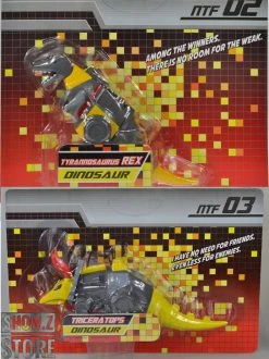 NTF NTF-02 Tyrannorsaur Grimlock & NTF-03 Triceratops Slag Set Of 2 -model store 0e6a714305