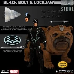 MEZCO Toyz One:12 Black Bolt & Lockjaw Two-Pack -model store 0f4f30f030