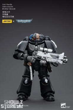 JoyToy Source 1/18 Warhammer 40K Iron Hands Intercessors Brother Gravak -model store 11387d0660