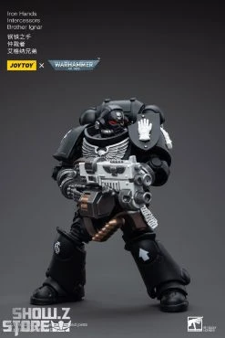 JoyToy Source 1/18 Warhammer 40K Iron Hands Intercessors Brother Ignar -model store 1580594723