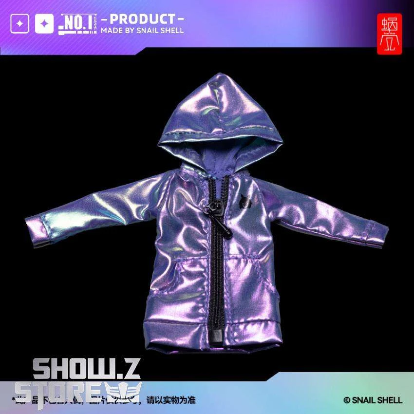Snail Shell Dazzling Blue & Purple Cloth Coat For 1/10 & 1/12 Mecha Girl 3 Snail Shell Dazzling Blue & Purple Cloth Coat For 1/10 & 1/12 Mecha Girl