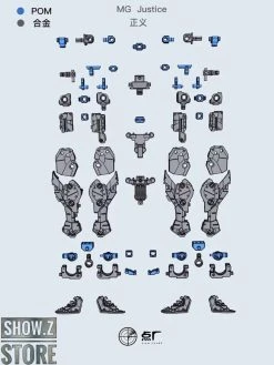 Point Factory Studio PFS02-2 Metal Parts For Bandai MG ZGMF-X09A Justice Gundam -model store 16d43673e0