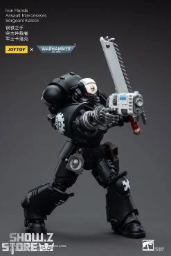 JoyToy Source 1/18 Warhammer 40K Iron Hands Intercessors Sergeant Kalock -model store 170841b7ec