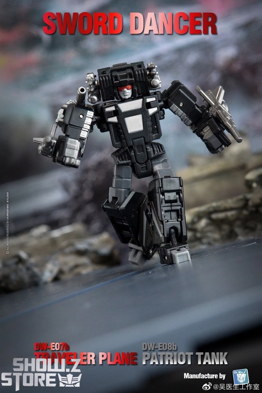 Dr.Wu Sword Dancer Slamdance DW-E07B Traveler Plane Raindance & DW-E08B Patriot Tank Grandslam Set Of 2 Black Version 5 Dr.Wu Sword Dancer Slamdance DW-E07B Traveler Plane Raindance & DW-E08B Patriot Tank Grandslam Set Of 2 Black Version - Image 3