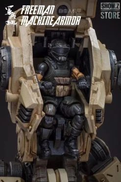 JoyToy Source Acid Rain 1/18 Freeman Machine Armor W/ Pilot Mechas & Soldiers Figure Set Desert Brown Version -model store 2113e430e9