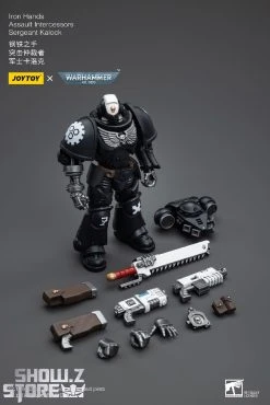 JoyToy Source 1/18 Warhammer 40K Iron Hands Intercessors Sergeant Kalock -model store 23159a3559