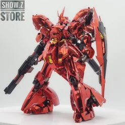 [SZ Custom] Bandai Custom RG 1/144 MSN-04 Sazabi W/ Custom Electroplated Chrome Painting -model store 24348c8340