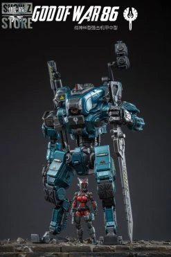 JoyToy Source Acid Rain 1/25 God Of War 86 Medium-Sized Mecha Figure Set Blue Version -model store 26aa7a3c02