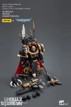 JoyToy Source 1/18 Warhammer 40K Chaos Space Marines Black Legion Chaos Lord In Terminator Armour -model store 290eff283f