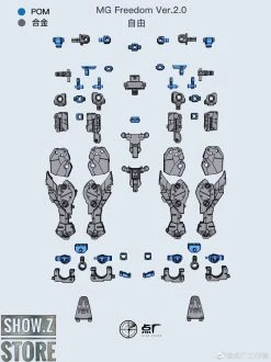 Point Factory Studio Metal Parts For Bandai MG ZGMF-X10A Freedom Gundam Ver. 2.0 -model store 2aaf6be52f