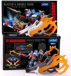 Spark Blaster & Double Hook For LT02 MPM-04 MPM04 Optimus Prime Upgrade Kit Silver & Grey -model store 2b5a4ccf95
