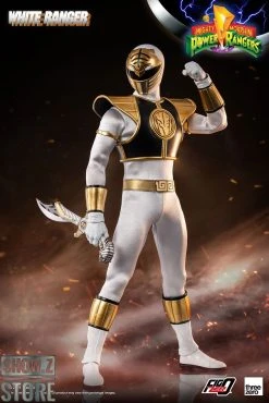 Threezero Studio 1/6 Mighty Morphin Power Rangers White Ranger -model store 2ba4c476fb