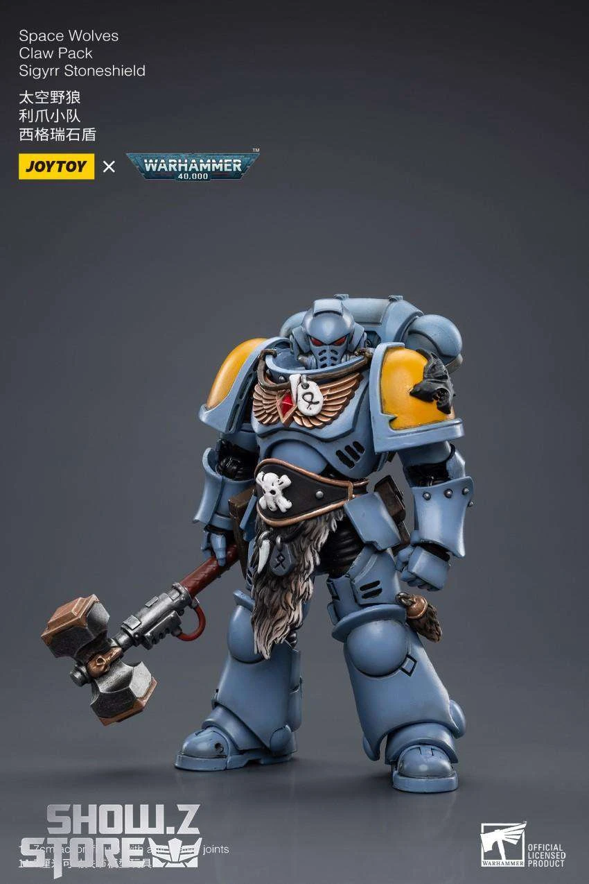 JoyToy Source 1/18 Warhammer 40K Space Wolves Claw Pack Sigyrr Stoneshield 5 JoyToy Source 1/18 Warhammer 40K Space Wolves Claw Pack Sigyrr Stoneshield - Image 3