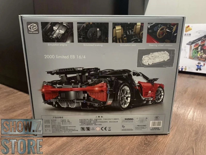Lin07 Block 008 1/10 Bugatti Chiron Red Version 9 Lin07 Block 008 1/10 Bugatti Chiron Red Version - Image 7