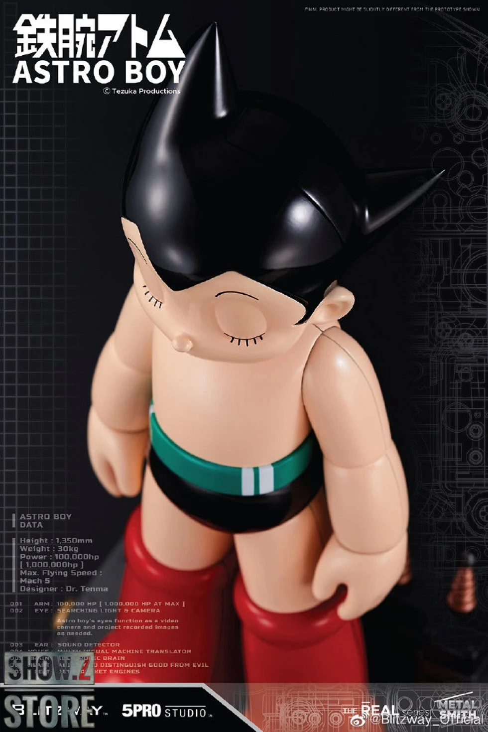 Blitzway BW-NS 50102 Astro Boy Anime Statue Normal Version 10 Blitzway BW-NS 50102 Astro Boy Anime Statue Normal Version - Image 8