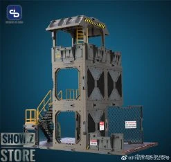 FreshRetro 1/18 1/24 SIB02 Scene In Box Guard Tower Model Kit -model store 3091bd5dae