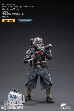JoyToy Source 1/18 Warhammer 40K Death Korps Of Krieg Veteran Squad Guardsman Medic -model store 30f058c33c