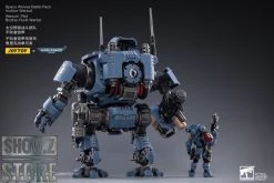 JoyToy Source 1/18 Warhammer 40K Space Wolves Battle Pack Invictor Warsuit & Brother Rurik Warfist -model store 3132588a44