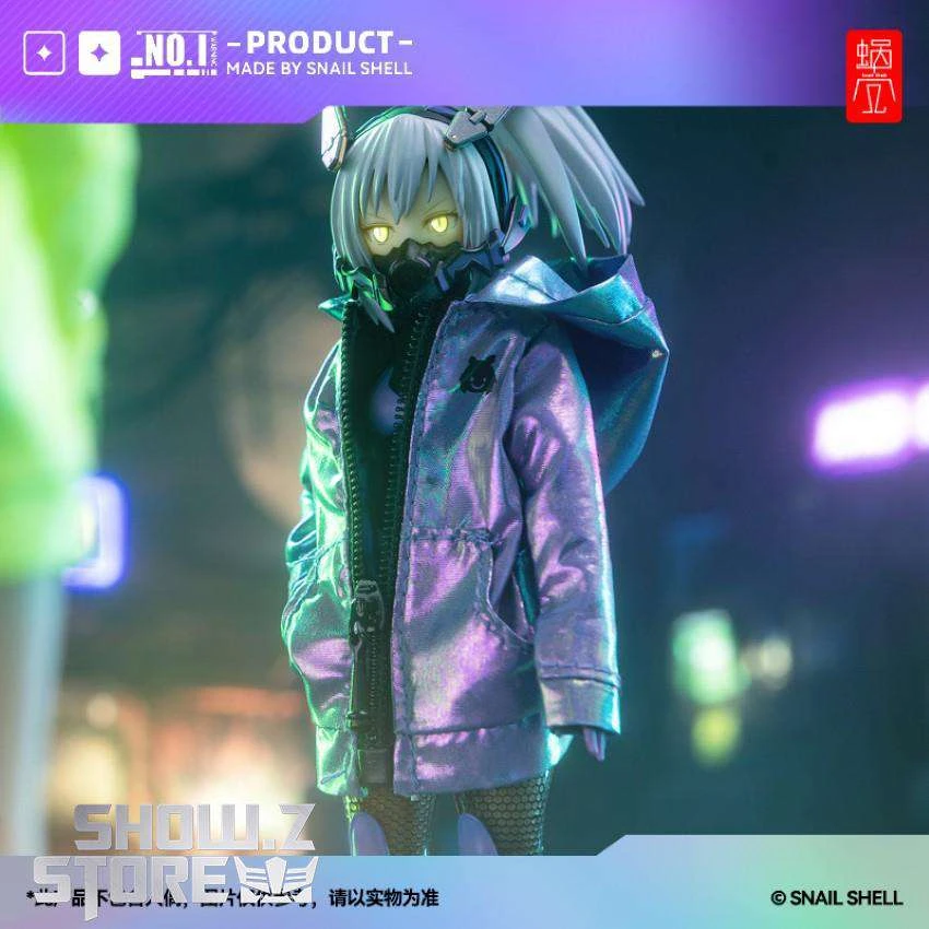 Snail Shell Dazzling Blue & Purple Cloth Coat For 1/10 & 1/12 Mecha Girl 6 Snail Shell Dazzling Blue & Purple Cloth Coat For 1/10 & 1/12 Mecha Girl - Image 4