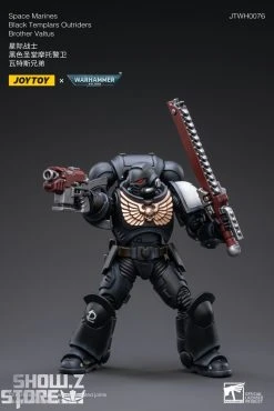 JoyToy Source 1/18 Warhammer 40K Space Marines Black Templars Outriders Brother Valtus -model store 366df569a8