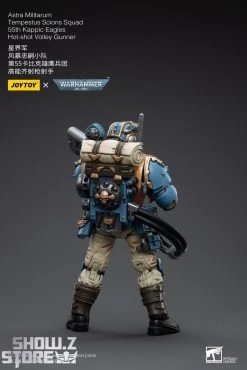 JoyToy Source 1/18 Warhammer 40K Astra Militarum Tempestus Scions Squad 55th Kappic Eagles Hot-Shot Volley Gunner -model store 3b35563a67
