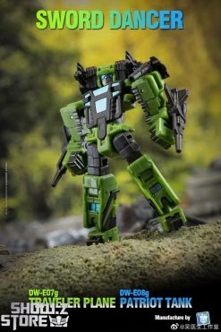 Dr.Wu Sword Dancer Slamdance DW-E07G Traveler Plane Raindance & DW-E08G Patriot Tank Grandslam Set Of 2 Green Version -model store 3bb1707baf