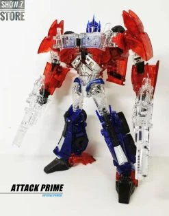 APC Toys APC-001 Attack Prime TFP Optimus Prime Clear Version W/ Black Wheels -model store 3c0e6bea0b