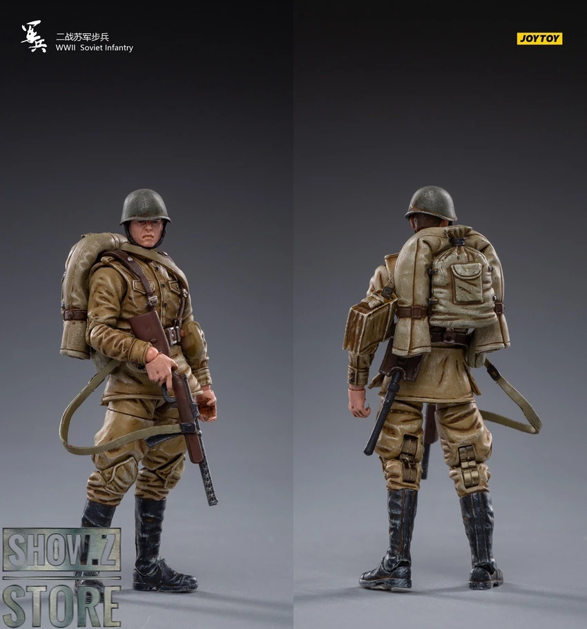 JoyToy Source 1/18 WWII Soviet Infantry Set Of 5 17 JoyToy Source 1/18 WWII Soviet Infantry Set Of 5 - Image 15