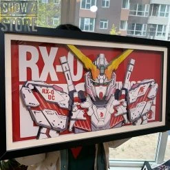 ChenFu Studio RX-0 Unicorn Gundam 3D Wall Art Decoration Picture -model store 3d408418fd