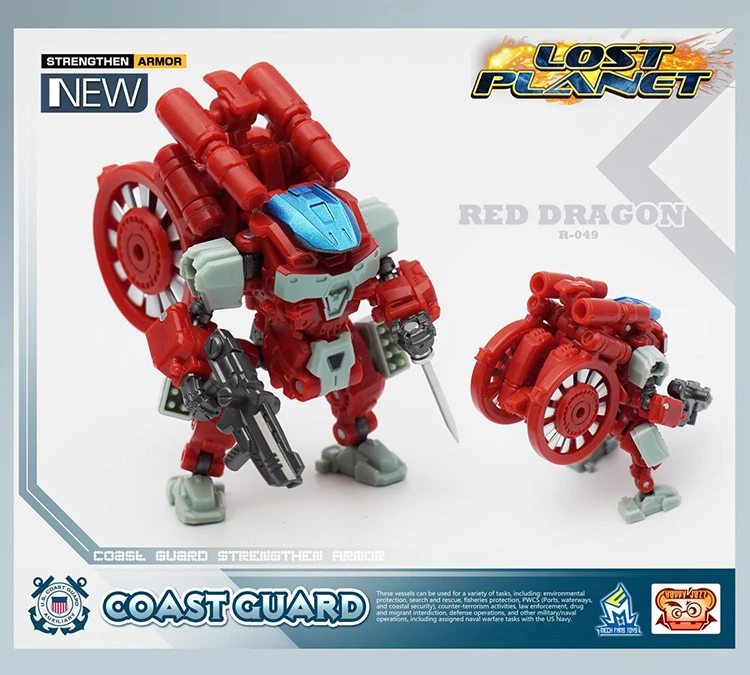 MechFansToys Lost Planet Coast Guard CG01 White Shark & CG02 Red Dragon 10 MechFansToys Lost Planet Coast Guard CG01 White Shark & CG02 Red Dragon - Image 8