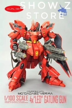 Zhile ZL MG 1/100 4X Sazabi MSN-04 Gatling Gun Add On Kit W/ LED -model store 40dec9dada