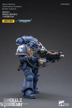 JoyToy Source 1/18 Warhammer 40K Space Marines Ultramarines Outriders Brother Catonus -model store 41d983bf77