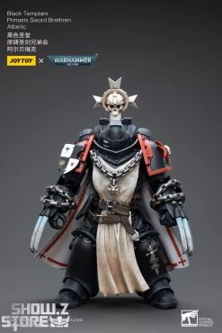 JoyToy Source 1/18 Warhammer 40K Black Templars Primaris Sword Brethren Alberic -model store 46488c8416