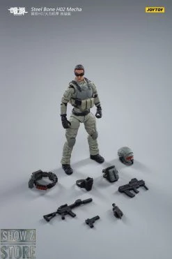 JoyToy Source 1/24 H02 Steel Bone Firepower Mecha Grey-Green Color W/ Pilot -model store 47b5565e32