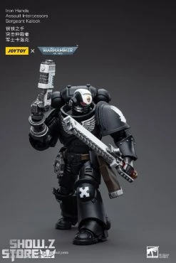 JoyToy Source 1/18 Warhammer 40K Iron Hands Intercessors Sergeant Kalock -model store 48d20b64ef