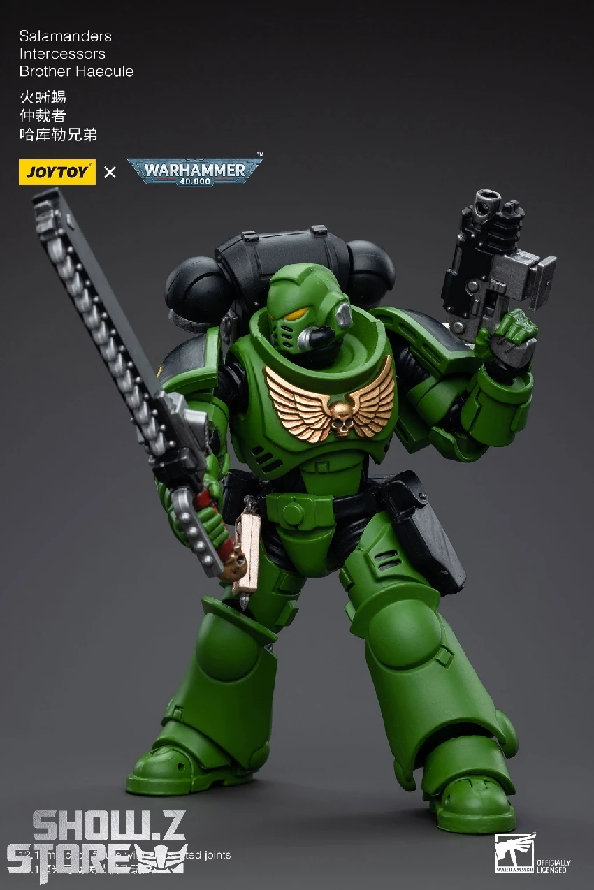 JoyToy Source 1/18 Warhammer 40K Salamanders Intercessors Brother Haecule 10 JoyToy Source 1/18 Warhammer 40K Salamanders Intercessors Brother Haecule - Image 8
