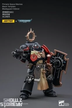 JoyToy Source 1/18 Warhammer 40K Black Templars Bladeguard Veteran -model store 4d2fb52d36