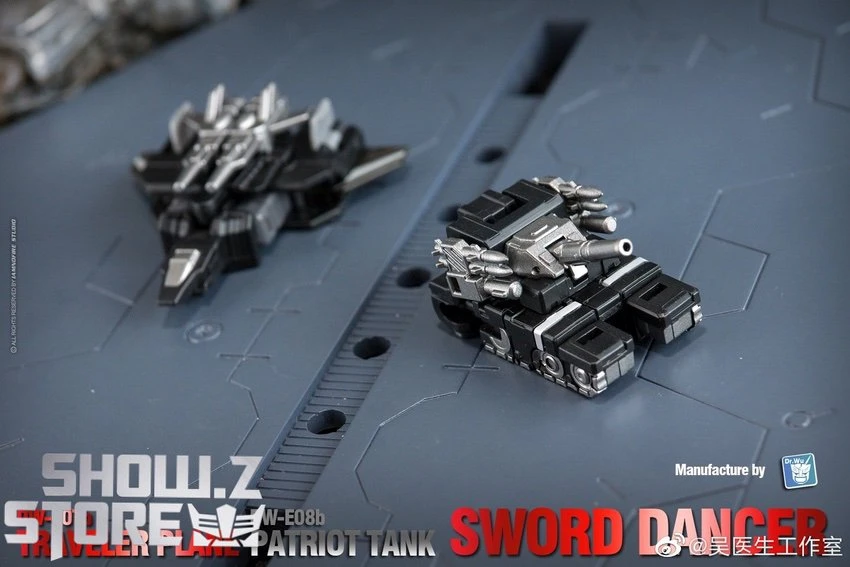 Dr.Wu Sword Dancer Slamdance DW-E07B Traveler Plane Raindance & DW-E08B Patriot Tank Grandslam Set Of 2 Black Version 6 Dr.Wu Sword Dancer Slamdance DW-E07B Traveler Plane Raindance & DW-E08B Patriot Tank Grandslam Set Of 2 Black Version - Image 4