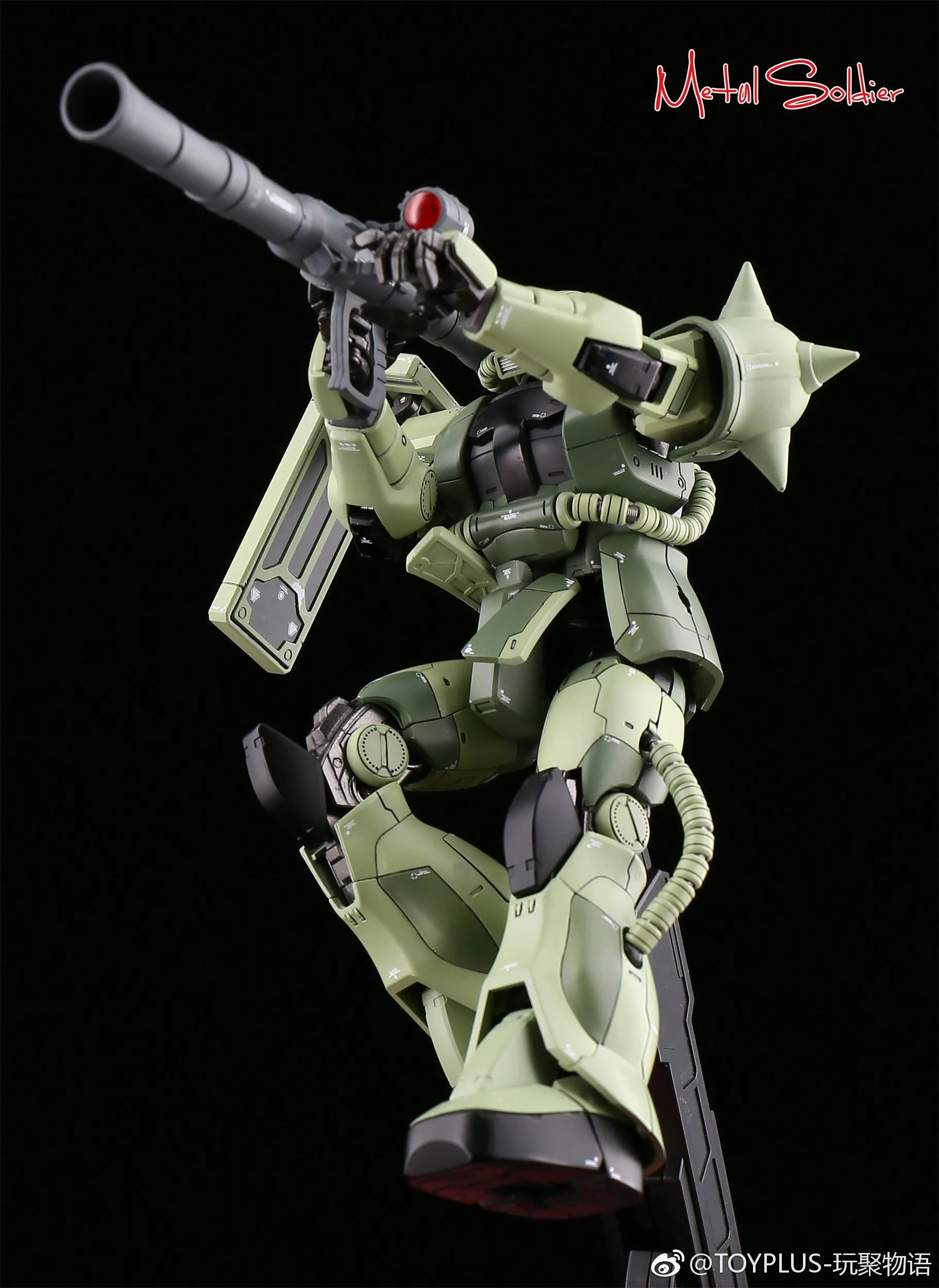 Metal Soldier 1/100 MS01 ZAKUII MS-01 MS-06 ZAKU2 Green Chogokin Metal Build 15 Metal Soldier 1/100 MS01 ZAKUII MS-01 MS-06 ZAKU2 Green Chogokin Metal Build - Image 13