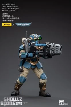 JoyToy Source 1/18 Warhammer 40K Astra Militarum Tempestus Scions Squad 55th Kappic Eagles Plasma Gunner -model store 523949b7a5