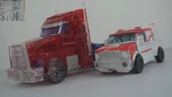 APC Toys APC-001 Attack Prime TFP Optimus Prime Clear Version W/ Black Wheels -model store 52900190d4