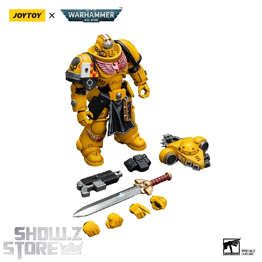 JoyToy Source 1/18 Warhammer 40K Imperial Fists Lieutenant W/ Power Sword 4 JoyToy Source 1/18 Warhammer 40K Imperial Fists Lieutenant W/ Power Sword - Image 2
