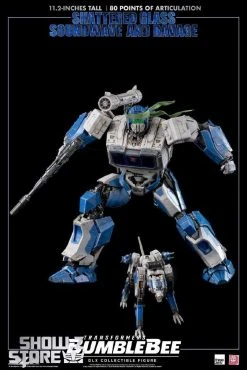 ThreeZero & Hasbro 3Z0160-EX 3Z04121W0 DLX Shattered Glass Soundwave & Ravage W/ LED -model store 5323f75915