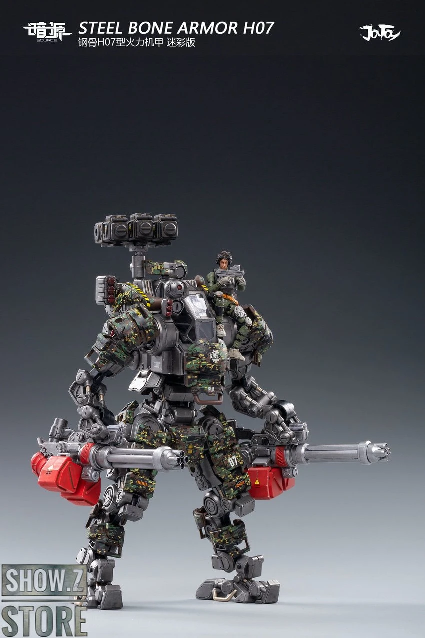 JoyToy Source 1/25 H07 Steel Bone Attack Mecha Jungle Camouflage W/ Pilot 8 JoyToy Source 1/25 H07 Steel Bone Attack Mecha Jungle Camouflage W/ Pilot - Image 6